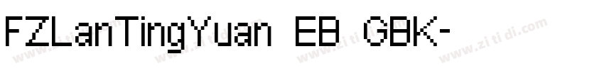 FZLanTingYuan EB GBK字体转换